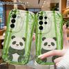 Phone Case: 2D Flat Samsung Galaxy A34 A35 S20 S22 S21 FE Plus Ultra Protective Case, Meditating Panda, Christmas Halloween Holiday Gift