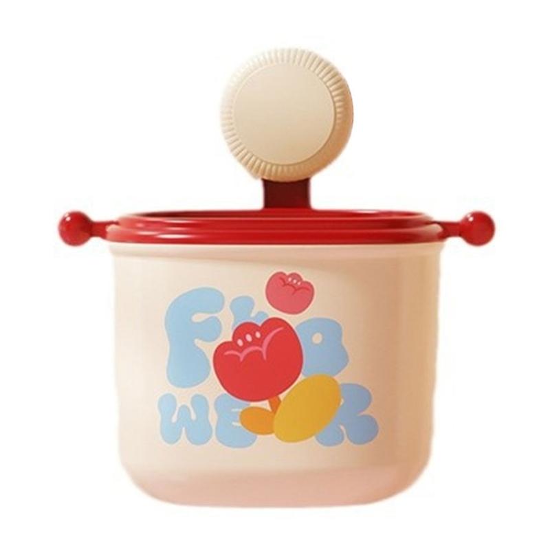 

Маленькое мусорное ведро с присоской, настенное мусорное ведро, многофункциональные органайзеры для макияжа для офиса, ванной и кухни красный