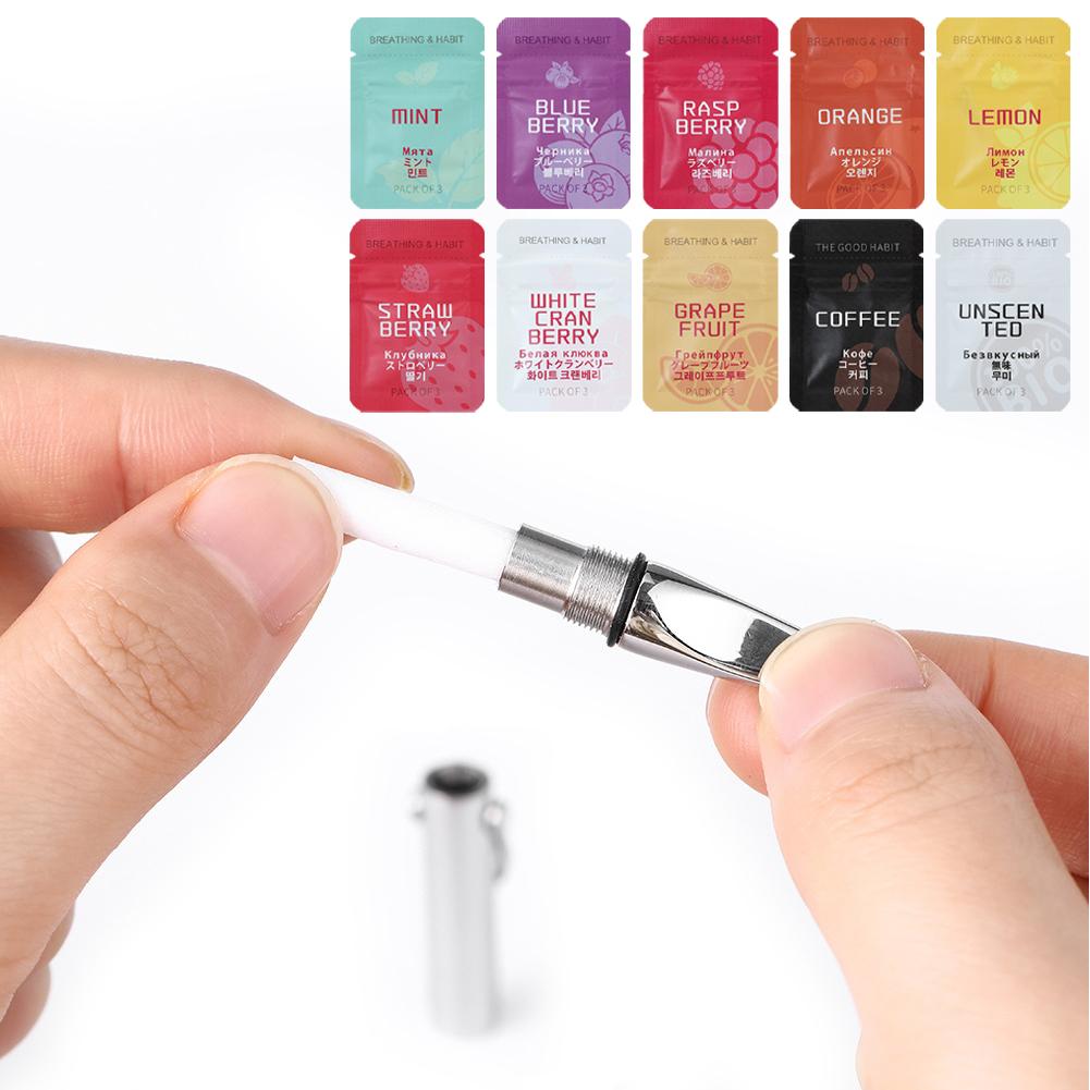 Quit Smoking Smokeless Preferred Infused Essential Oil Flavors Aromatherapy Aromaterapi Artifact Device Replace Stick