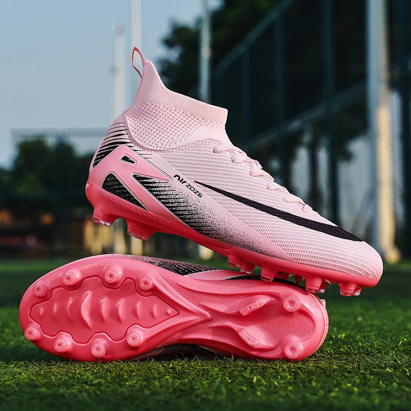 Neue High-Top AG lange Nägel TF gebrochene Nägel Outdoor-Rasen Training Erwachsene Kinder Jugend Spiel Fußballschuhe