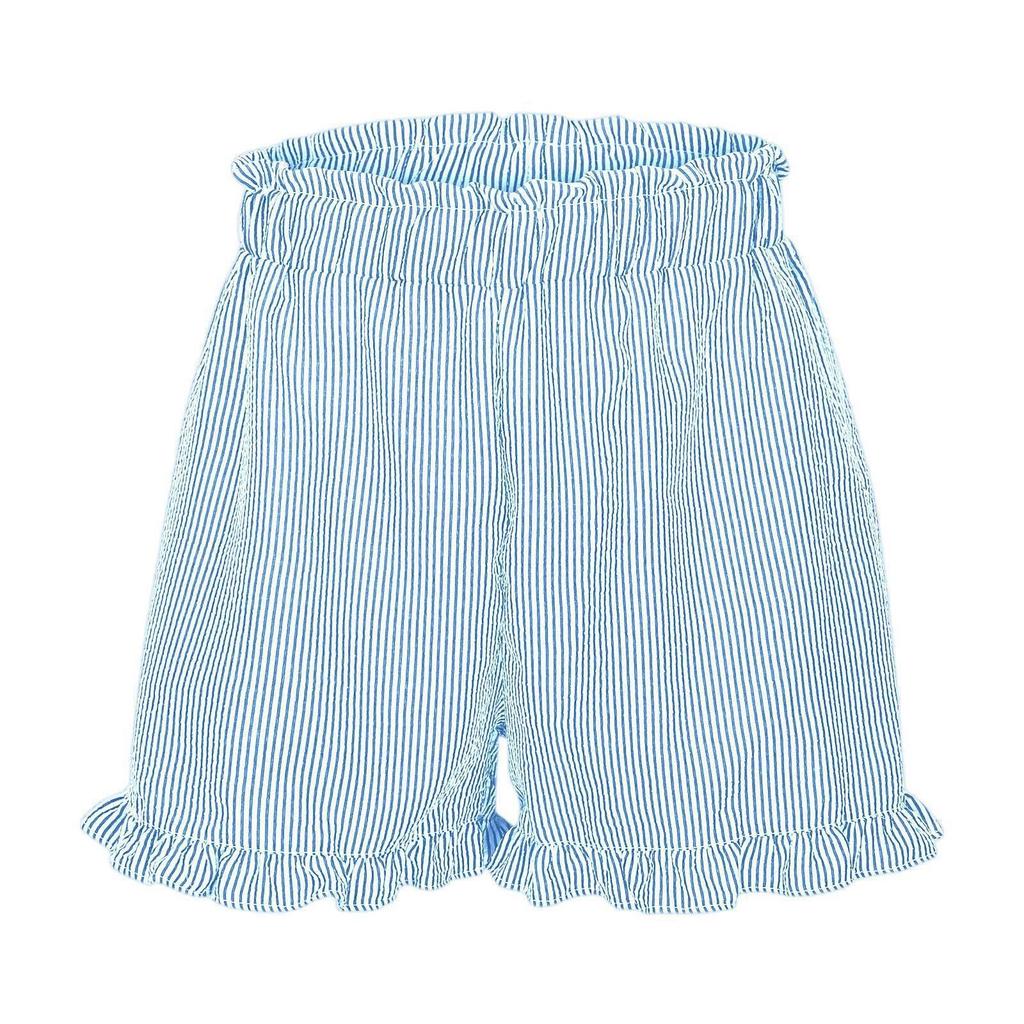 Women's Fashion Summer  Striped Pants Fashionable Elastic Waist  Casual Shorts