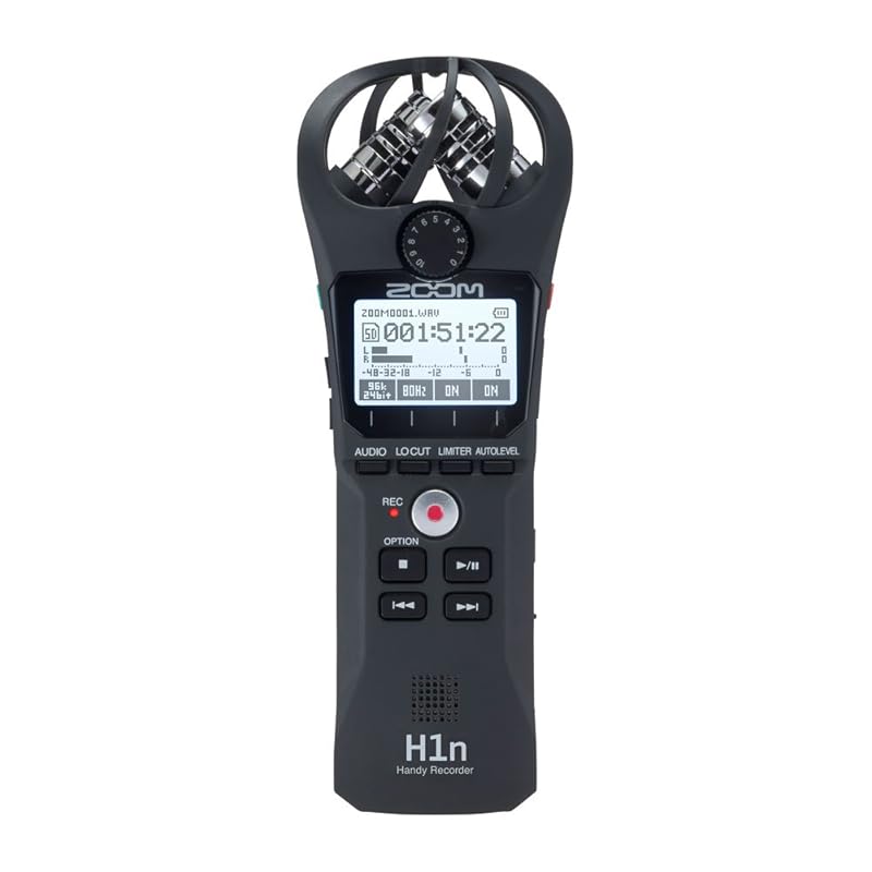 

ZOOM zoom handy recorder black Equipped with 90°XY stereo microphone recording palm size Compact [with manufacturer s 3-year extended warranty] H1n