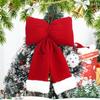Christmas Red Velvet Bows DIY Wreaths Door Windows Ornaments Xmas Tree Hanging Pendants Home Wedding Party Decoration Supplies