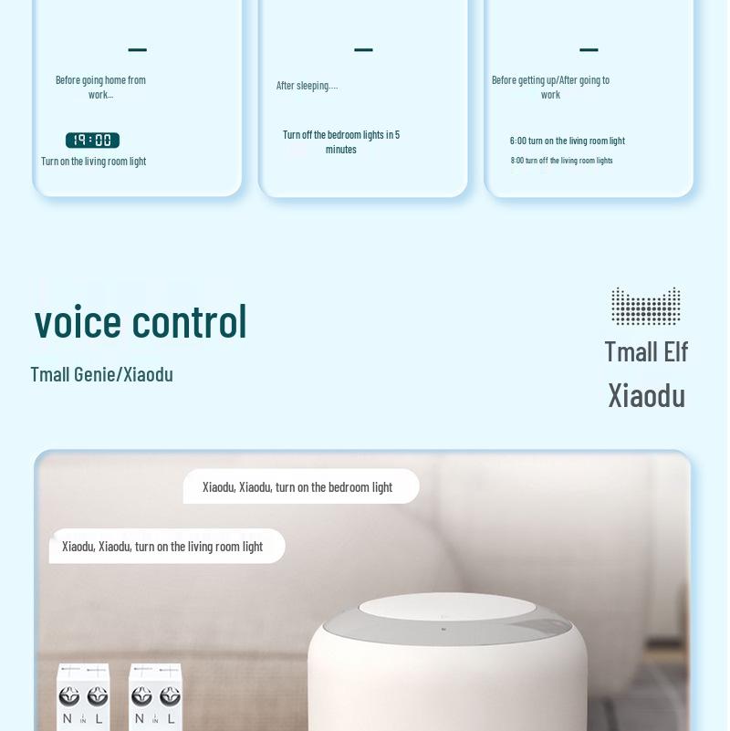 WiFi Tuya Smart Schutzschalter: Fernbedienung, Timer, Messung, Überstrom-/Überspannungsschutz und Alarmsystem.