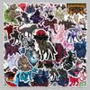 50 Waterproof Cerberus Stickers - Scary Three-Headed Hellhound for Suitcase Decoration