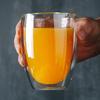 2Pcs 350ML Double Wall Glass Cup Borosilicate Insulated Glass Coffee Cup Milk Tea Mug Drinking Glasses for Home Cafe Office