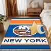 Ny Islanders Pride Floor Mat for Living Room, Game Rooms, Office, Bedroom, Office Floor Mat Playful Design, Christmas fan gifts