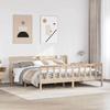 VidaXL Bed Frame with Headboard 180x200 Cm Solid Pine Wood, Bed, Bedroom Furniture, Wooden Bed, Bed 3306586