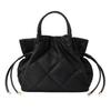 VITAFELICE Damen Handtasche mit Kordelzug, 2-Wege (NSB-30387Z) (Schwarz)