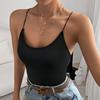 European And American Summer Fashion And Sexy Thin Shoulder Straps Back Strap Onesie | European And American Spice Girls Style Slim Fit