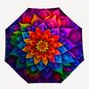 Colorful Mandala Wall Art: Vibrant Floral Decor for Any SpaceUmbrella, Portable 3-Fold Compact Umbrella for Men & Women Gift