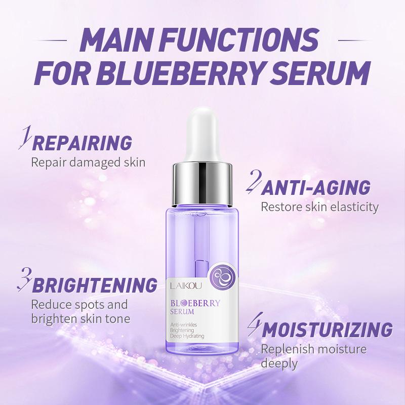 Blueberry Serum Face Care Hluboce hydratační esence redukuje vrásky na obličeji Péče o pleť Zlepšuje pleť obličeje
