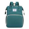 Portable Folding Mummy Bag: Lightweight, Large-Capacity Mother & Baby Backpack with Multi-purpose Bed Feature.