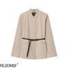 2026 Spring Collection: European & American Versatile Belted Casual Suit
