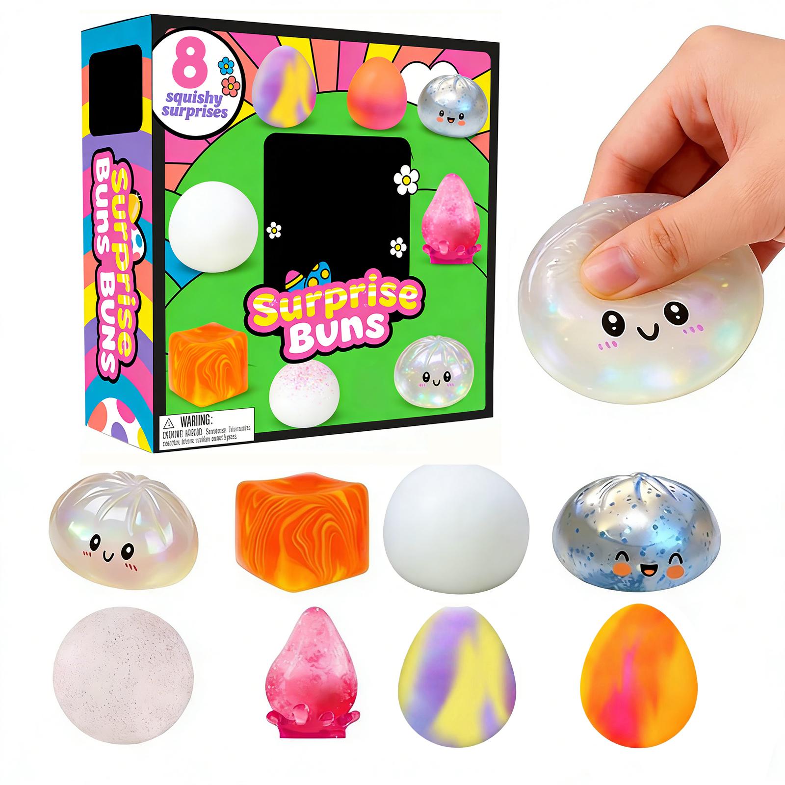 8pc Pinch Le Decompression Toy One Size