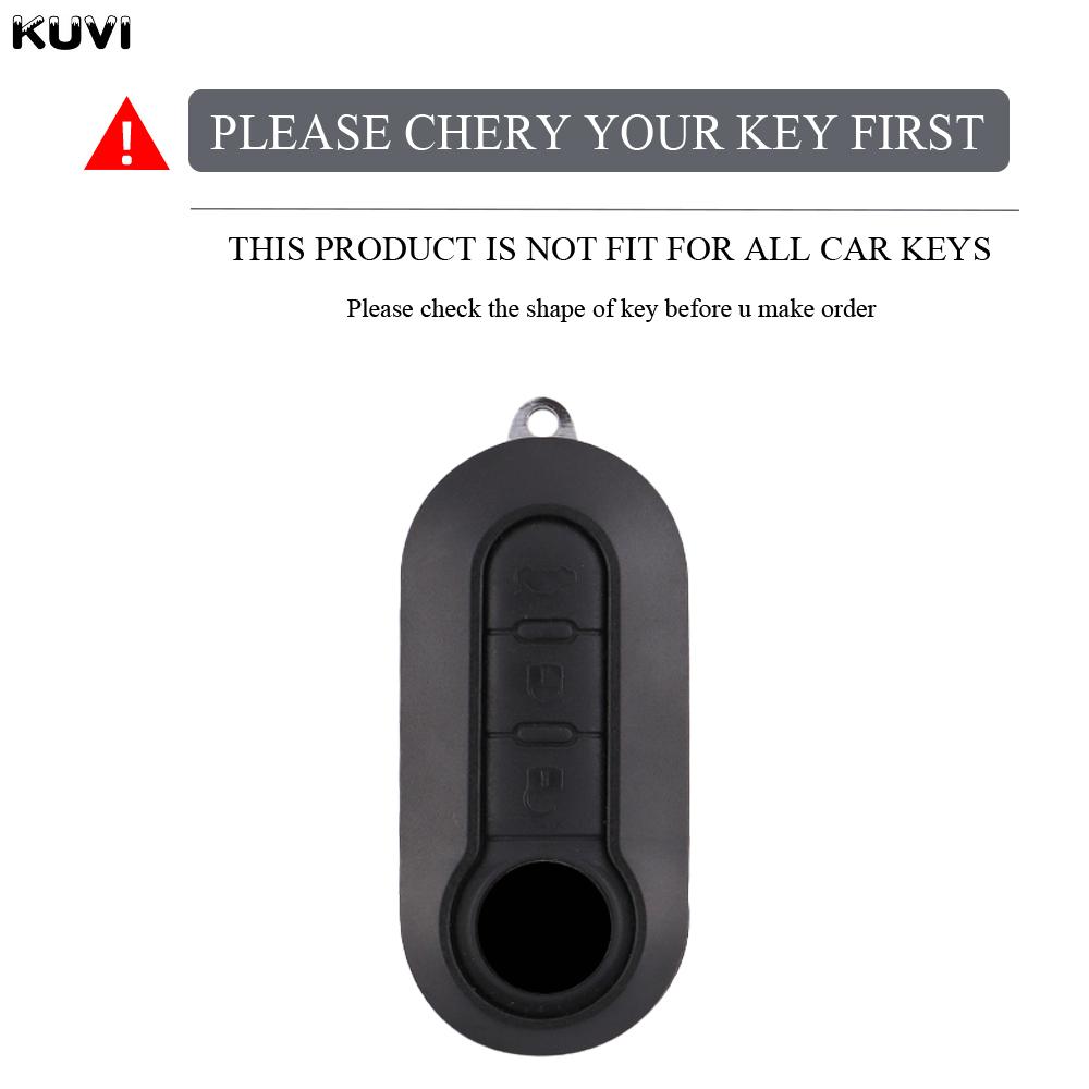 3 Buttons TPU Car Flip Key Case Cover for Fiat Ducato 500 500L Panda Grande Punto Lancia Musa Auto Shell Fob Accessories