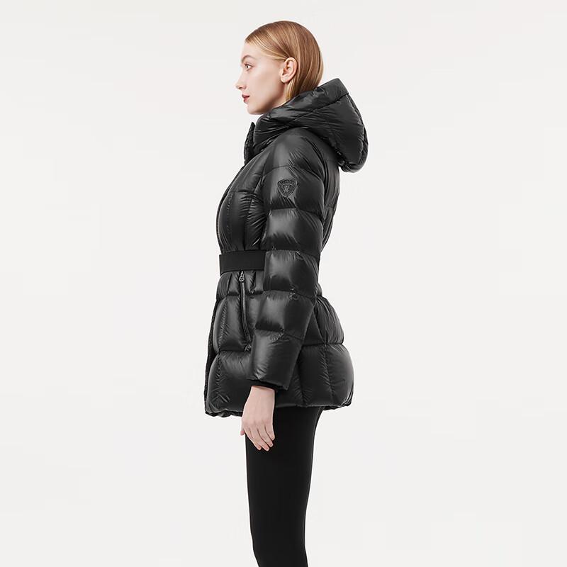 Tanbol Women's Hooded Shiny Goose Down Puffer Jacket 550590Z