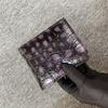 Men's Horizontal Crocodile Leather Wallet - Siamese Belly Pattern