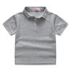 Boys Girls Plain Short Sleeve Polo T Shirt Summer Fashion Collar Top Elementary School Uniform Comfortable Cotton