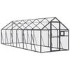 Vidaxl Woliera, Antracytowa, 1,79X6X1,85 M, Aluminium