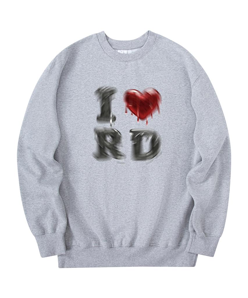 RADINEO Melting Down Love Sweatshirt Gray