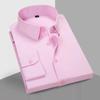 Plus Size Loose Long Sleeve Non Iron Business Formal Shirt For Men