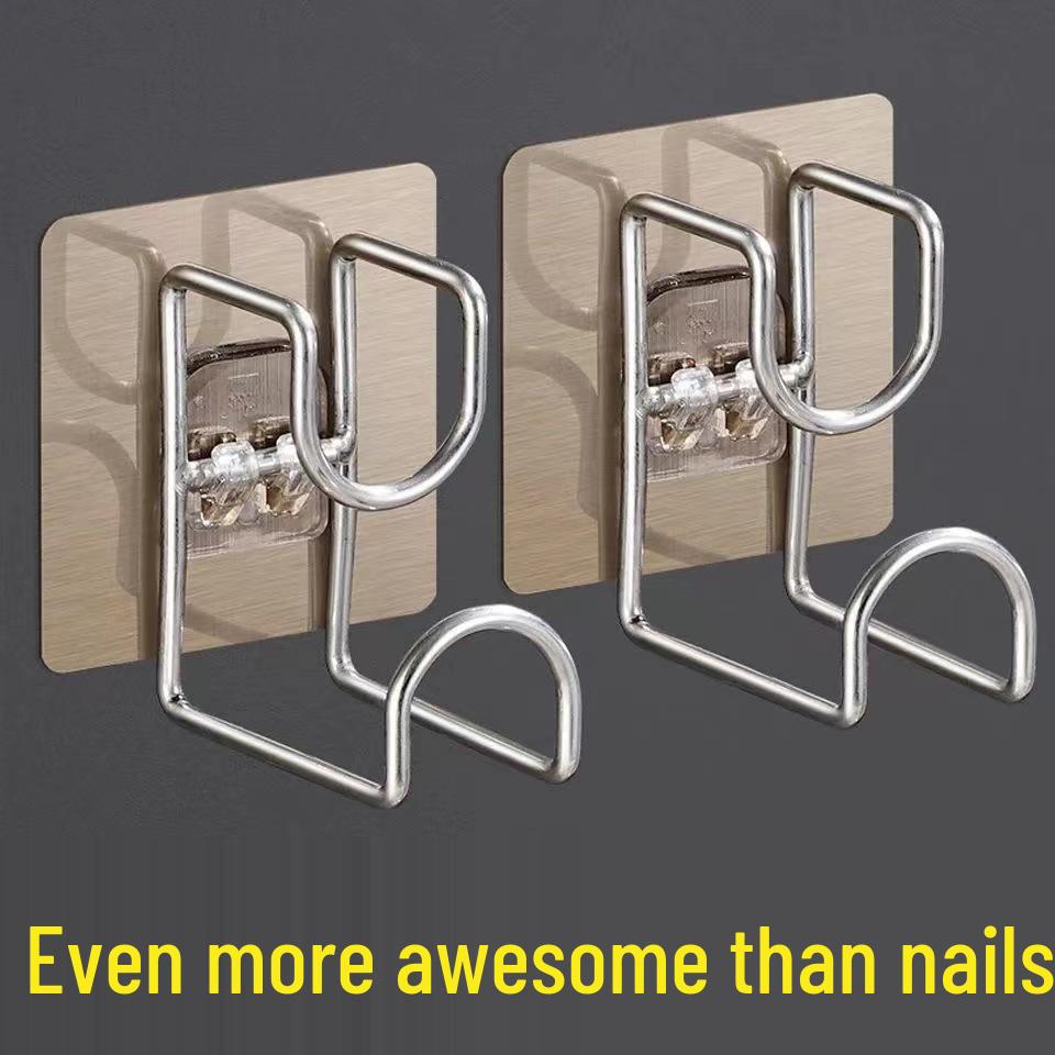 Punch-Free Wall-Mounted Washbasin Storage Hook for Bathroom & Balcony