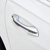 4pcs Black Carbon Fiber Door Anti-Collision Strip 14.5*1.8cm Door Corner Protector  for All Cars