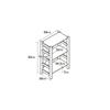 MUJI Pine Wood Unit Shelf Small Width 58 X Depth 26 X Height 83cm 61182407