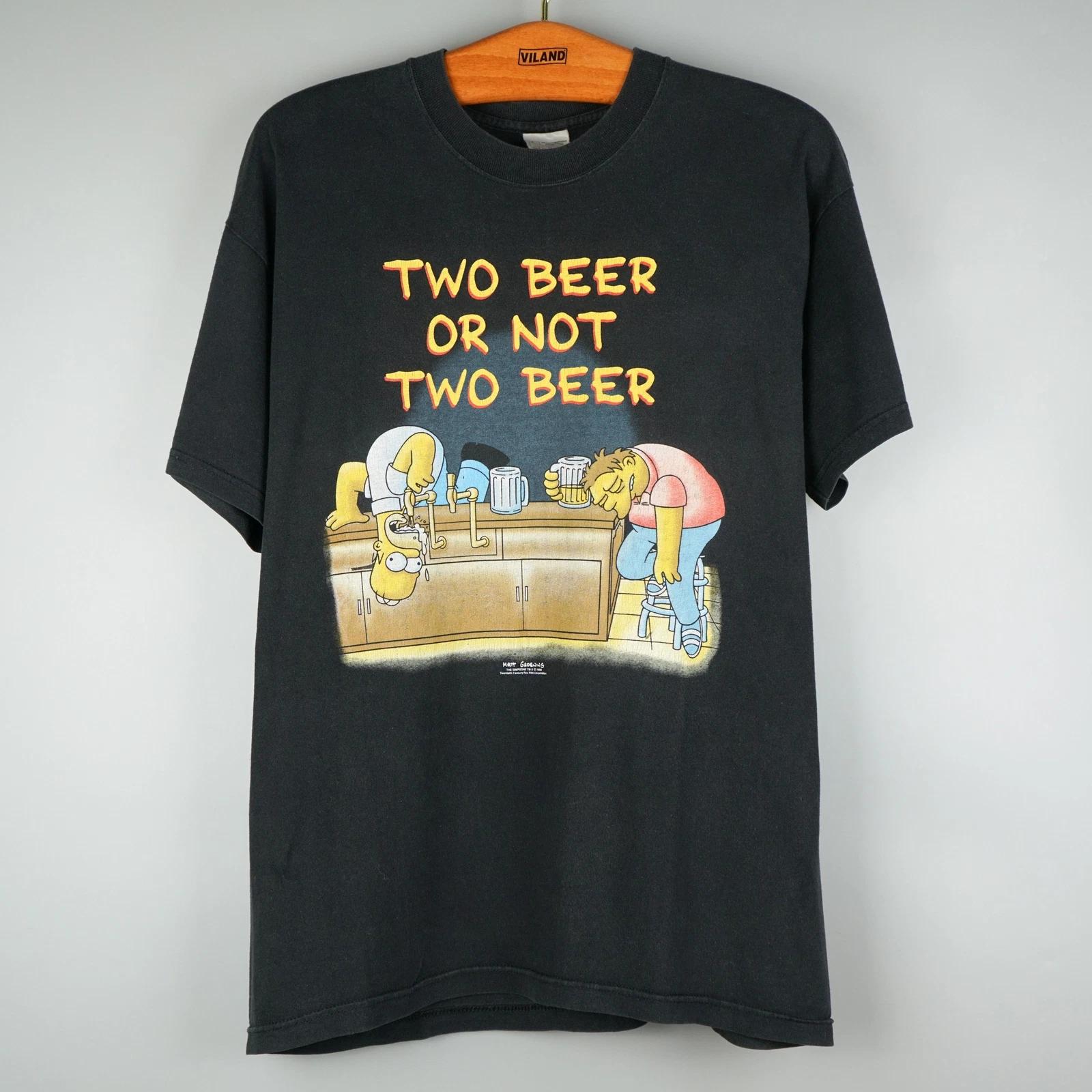 

Vintage 1998 Simpsons To Beer or Not To Beer t-shirt 2XL