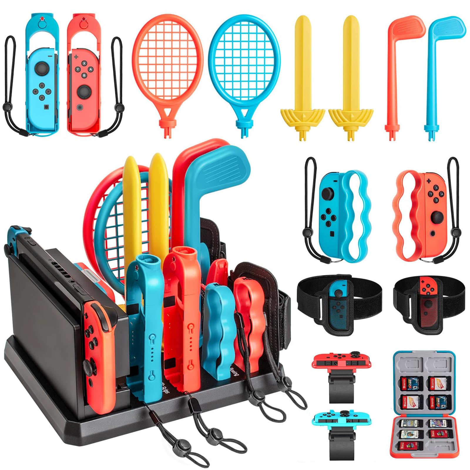 

Elnicec Switch Sports Accessories with Nintendo Switch Switch Sports Switch Sports Storage Switch Dock Switch Sports Attachment Compatible with