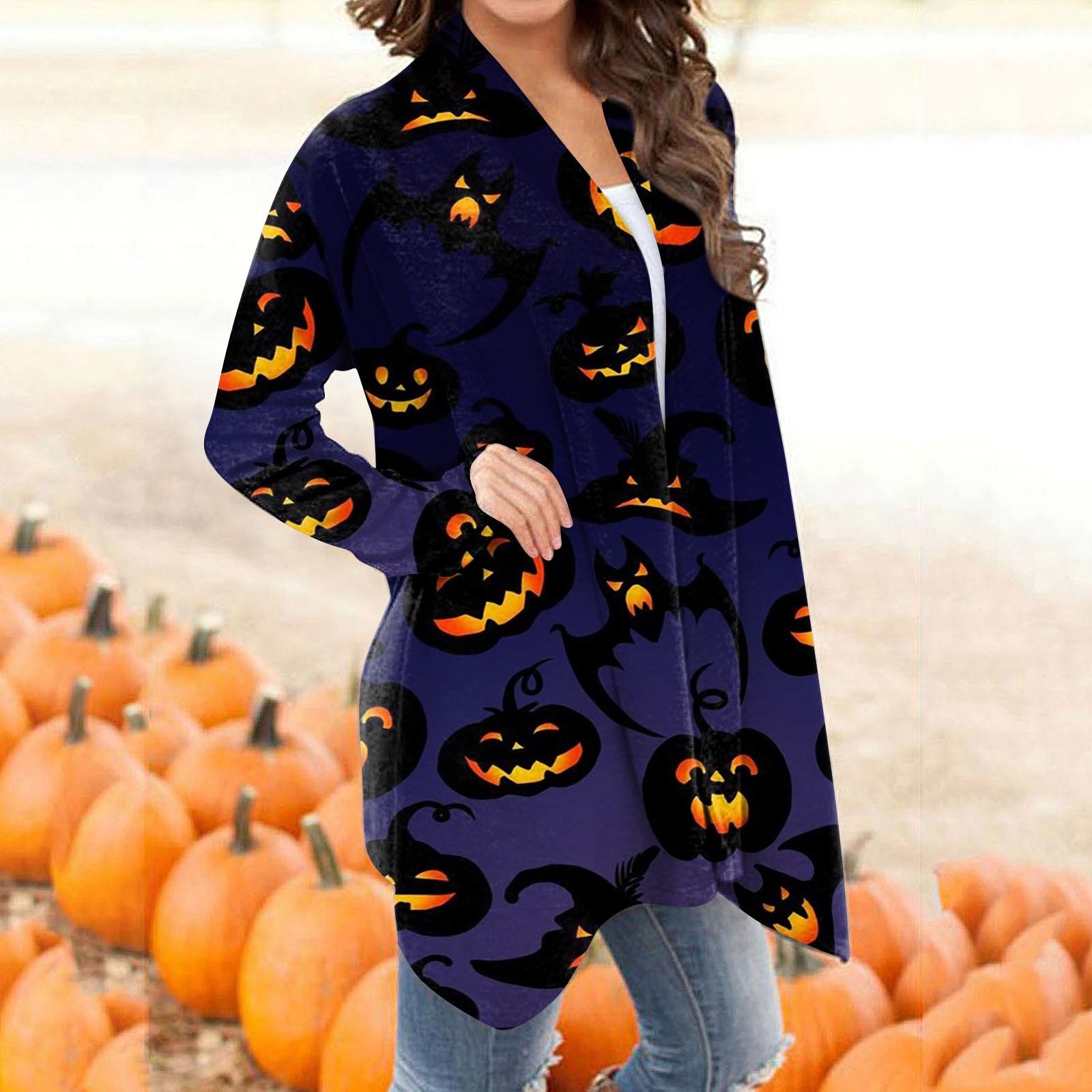 

Женская модная повседневная куртка-кардиган средней длины с цветочным принтом, пальто XXXXXL темно-синий