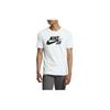 Nike SB Logo Print Rundhals-T-Shirt Herren Oberteile Weiß 821947-100
