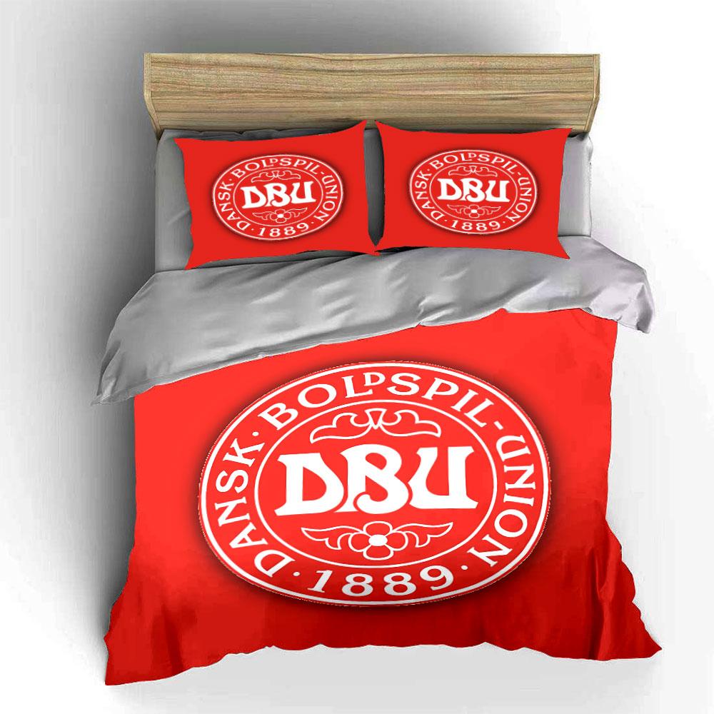 "Red Danish Football Bedding Set" Bedding Duvet Cover Set Duvet Cover Pillowcases (1 * Duvet Cover 2 * Pillowcases, without duvet insert)