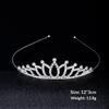Romantic Princess Crown For Girls Rhinestone Crystal Hair Crowns Queen Headband Bridal Headdress Tiaras Hair Jewelry Accessories