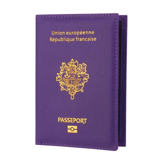 

Портативный паспорт, банк, кредитная карта, чехол для документов, чехол, защитный чехол для путешествий фиолетовый