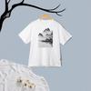 Western Style New Fashion Casual Loose Print round Neck Short sleeve T-shirt Top Printed T-shirt Top