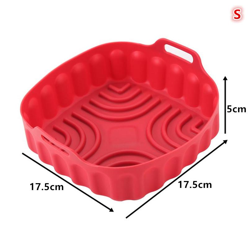

Foldable Air Fryer Basket Liner Silicone Non Stick Oven Safe Pot Reusable Tray for Kitchen Baking