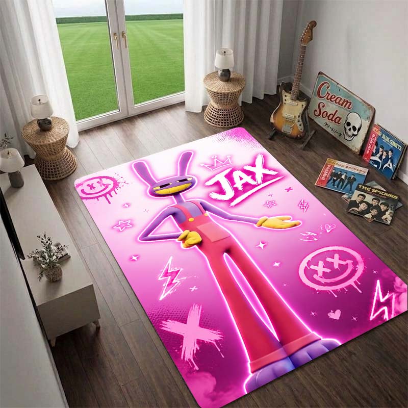 The Amazing Digital Circus carpet,Pomni Jax Ragatha Caine Kinger Gangle,Living Room Carpet,Floor Mat for Bedside,Brithday Gift,chrismas,Christmas Gift