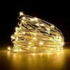 Wire String Lights with Battery Box, Button Lights, Christmas Holiday Decoration, Warm Lights for Birthday Party, 3 Meter 30 Lights, Battery