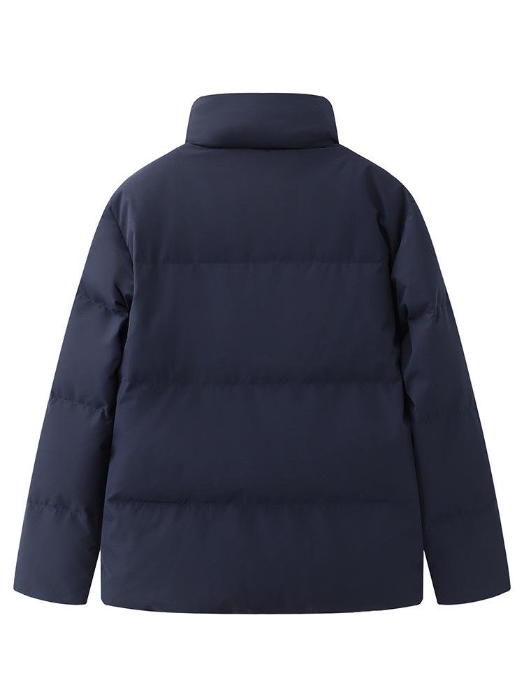 Brand Tag Men's Solid Color Stand Collar Thick Warm Down Jacket - Winter New Arrival Y4W813