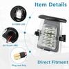 Yankok LED License Plate Light for Wrangler JK 2007-2018 X Sahara Rubicon 3rd Gen 24 SMD LED 6500K Xenon White OE Upgrade Replacement