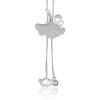 Long Stylish Ginkgo Leaf Sweater Chain Necklace For Women With Charming Detail Pearl