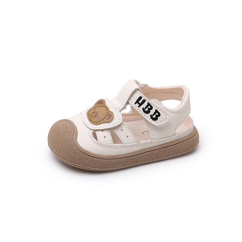 Baotou anti-kick baby sandals 2025 summer new soft-soled non-slip baby toddler shoes Korean version of boys beach shoes