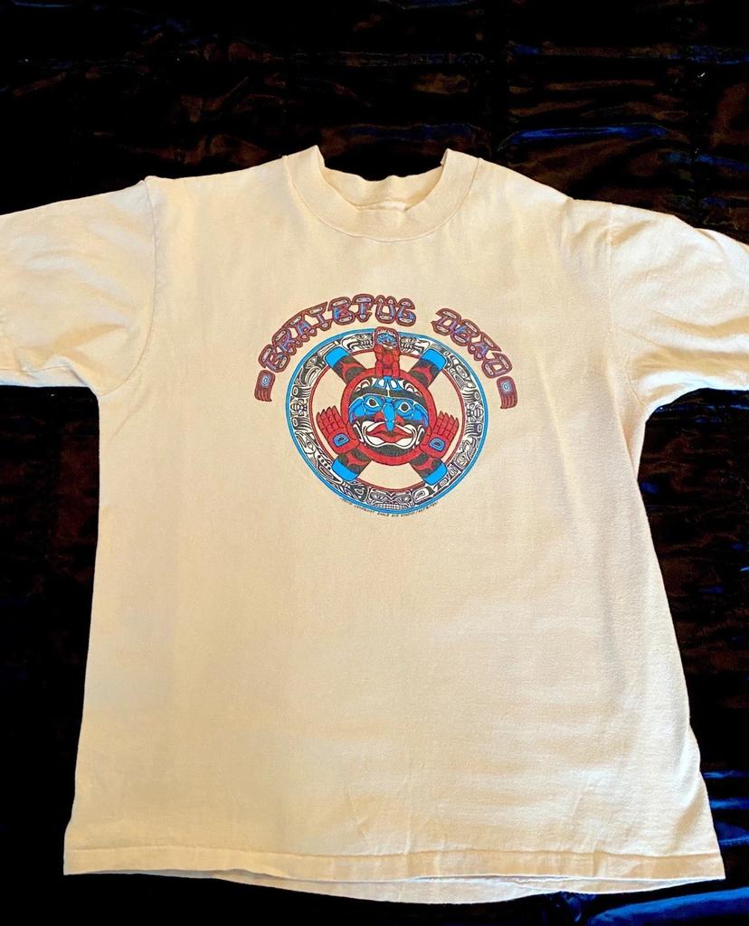Grateful Dead T Shirt White Vintage 1982 Pacific Northwest Summer Tour BTH108