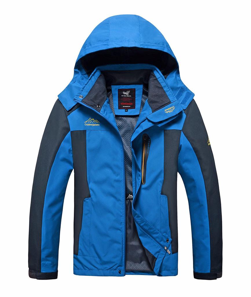 Autumn/Winter Plus Size Men's Windbreaker for Outdoor Sports and Mountaineering