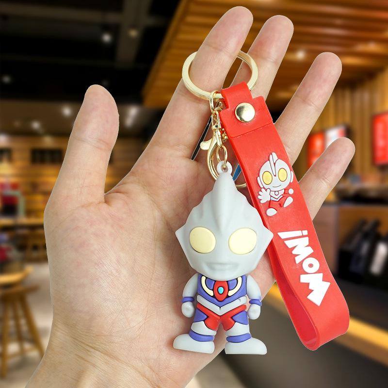 Ultraman PVC Keychain - Tiga, Belial, Geed & Zero Family Backpack Pendant Gift