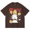 230 Gsm 100% Cotton Chainsaw Man V48 Power Cake Print Unisex Heavy Cotton T Shirt