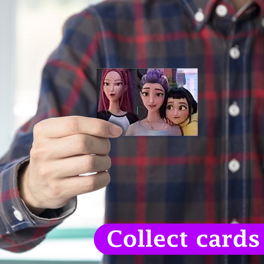 55 Pieces Cartoon Photo Collectible Cards Set Anime Style Gift Memorabilia