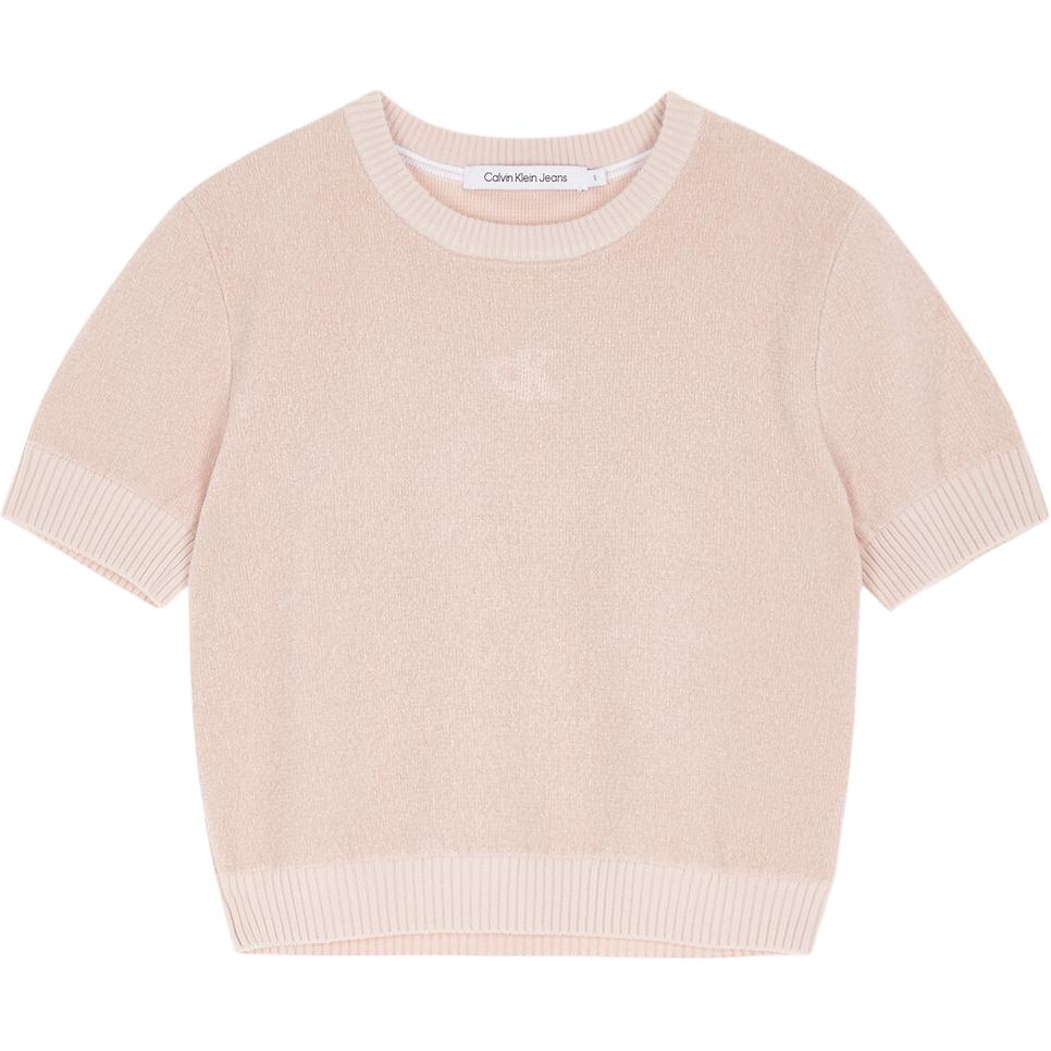 

Calvin Klein Короткий пуловер однотонный женский свитер розовый J222972-TF6 S